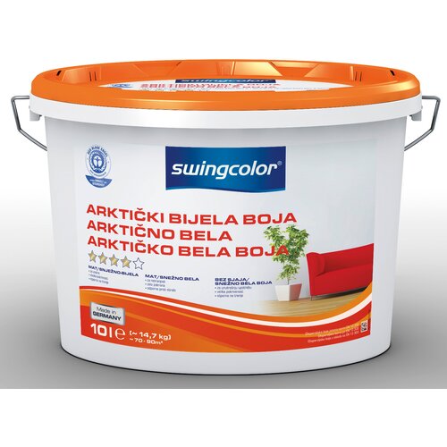 SWINGCOLOR Unutarnja disperzijska boja Arktička (Boja: Snježno bijela, 10 l) Cijene