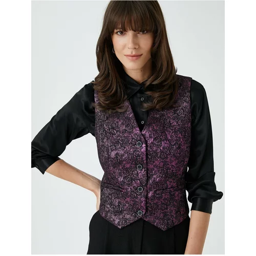 Koton Rachel Araz X Cotton - Jacquard Blazer Vest