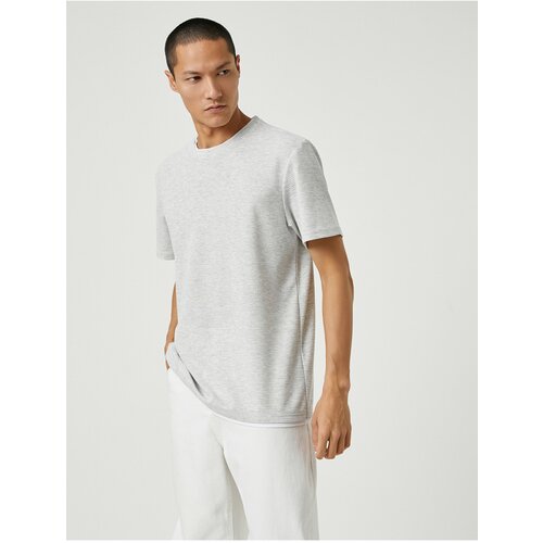 Koton T-Shirt - Gray - Slim fit Slike