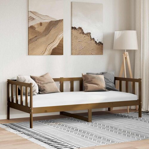  Dnevni ležaj od masivne borovine smeđa boja meda 90 x 200 cm Cene