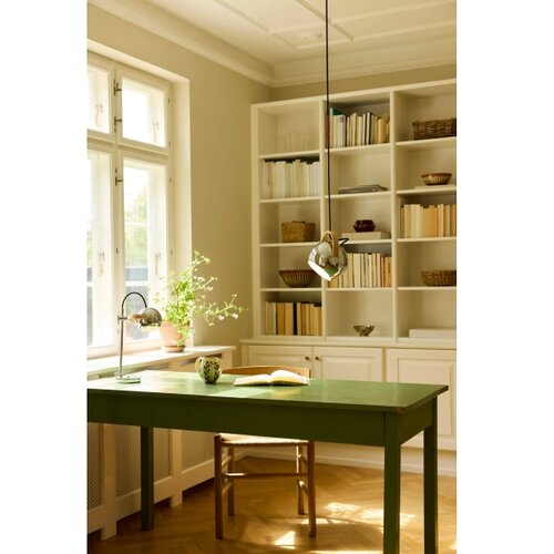 Halo Design 734443 - Visilica na sajli DC 1xE27/40W/230V prečnik 18 cm sjajni hrom/hrast Slike