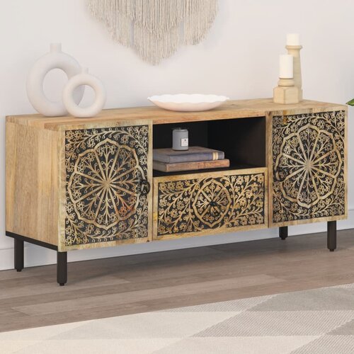 VidaXL TV omarica 105x33x46 cm trden mangov les Slike