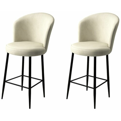 HANAH HOME fora - cream, black creamblack bar stool set (2 pieces) Slike