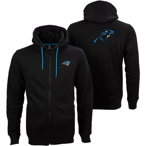  Carolina Panthers Oversized Split Print Zip Thru zip majica sa kapuljačom Slike