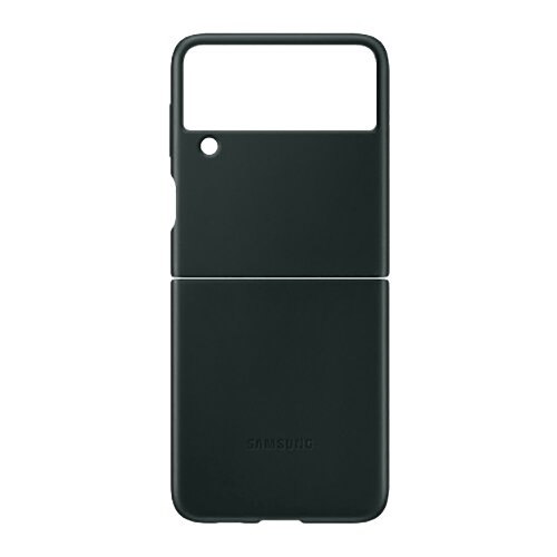 Samsung za&amp;scaron;titna maska za Galaxy Z Flip 3 kožna (Tamno zelena) Slike