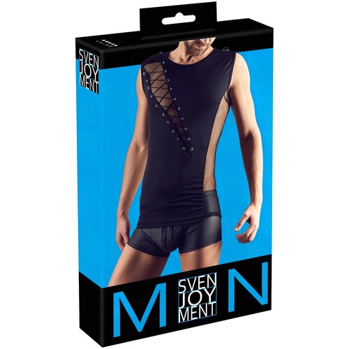 Svenjoyment - muška čipkasta košulja (crna) - L Cijene