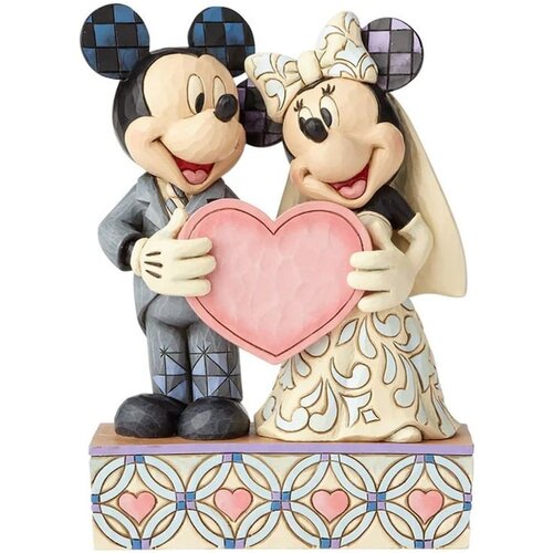 Jim Shore Two Souls, One Heart (Mickey Mouse & Minnie Mouse Figurine) Slike