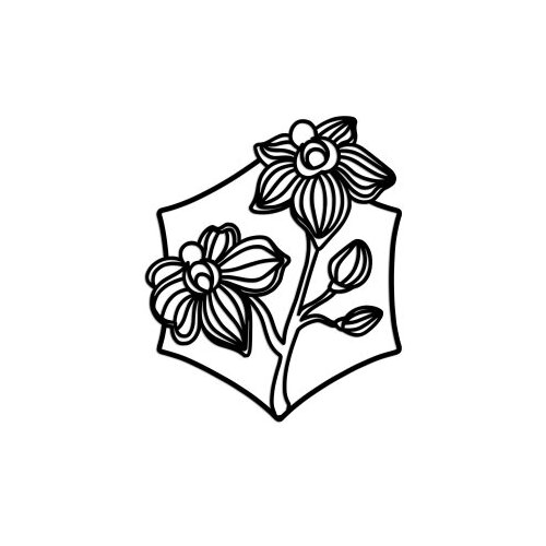 Wallxpert dekorativni metalni zidni pribor orchid l crna boja Slike