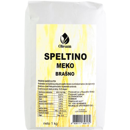 Oleum speltino meko brašno 1kg Cene