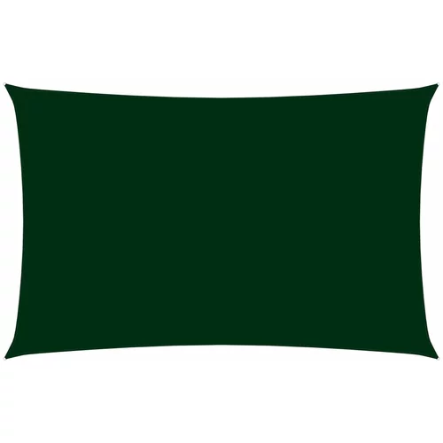 vidaXL Senčno jadro oksford blago pravokotno 4x7 m temno zeleno, (20965373)