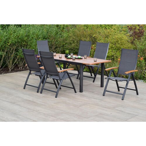 Gardenson VRTNA GARNITURA TOBLINO aluminij barve grafita, siva Slike