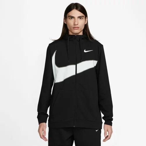 Nike Športna jopa na zadrgo 'ENERGY' črna / bela