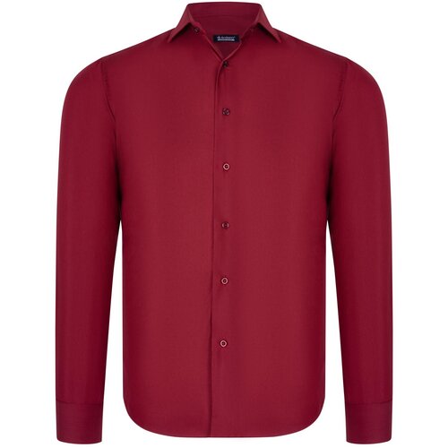 Dewberry G726 MEN'S SHIRT-BURGUNDY Cijene