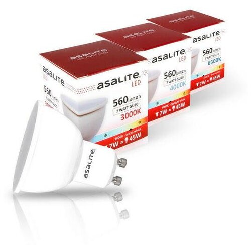 Asalite LED žarnica GU10 7W 3000K 560lm Cene