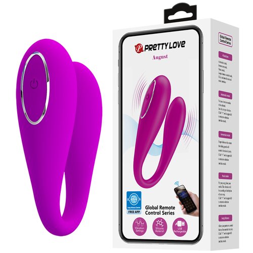  Vibrator za parove aplikacija ljubičaste boje Cene