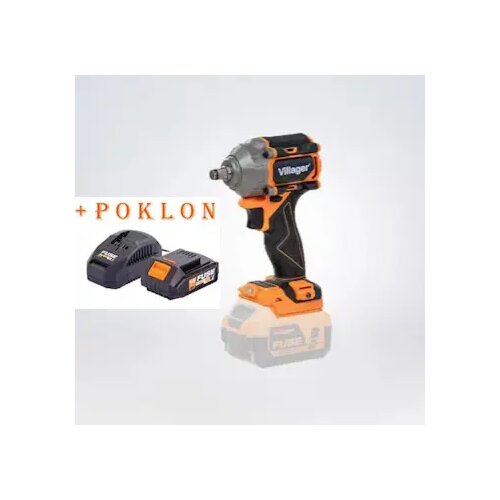 Villager Fuse akumulatorski brushless udarni odvrtač VLP 5820 088701 + POKLON Fuse set baterija 1.5Ah + punjač 2.4A Cene
