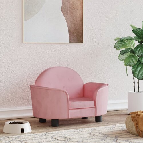 vidaXL Krevet za pse ružičasti 66x40x45 cm baršunasti Cijene