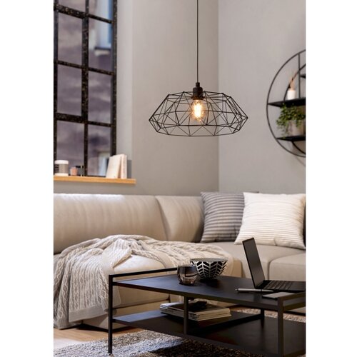 Eglo visilica Carlton 2, 1 x E27, crna, 45,5 cm, 49487 Slike