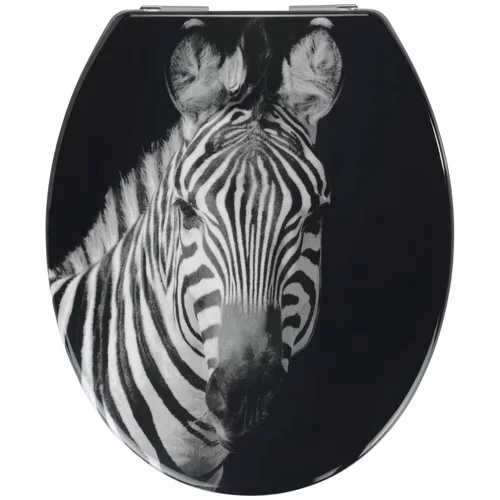 Allstar WC daska s automatskim zatvaranjem 37,5 x 45 cm Zebra -