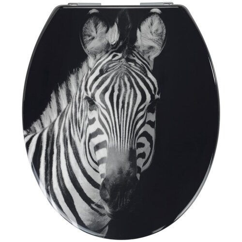 Allstar WC daska s automatskim zatvaranjem 37,5 x 45 cm Zebra - Slike
