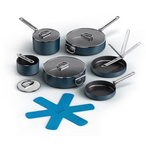 Joseph Joseph space 13-Piece cookware set with foldable handles and lids, (21739016) Cene