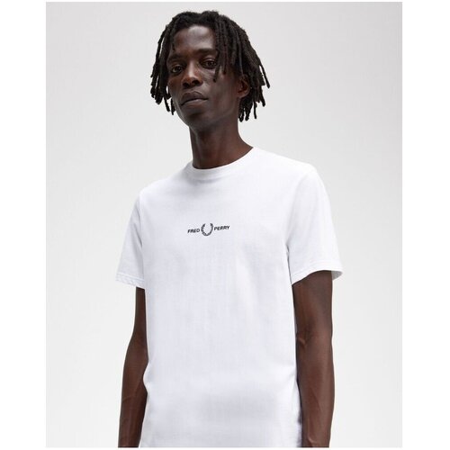 Fred Perry Majice s kratkimi rokavi M4580 Bela Slike