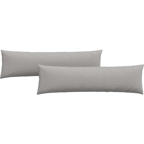 VidaXL jastučići za sofu 2 pcs siva 145 x 40 cm tkanina Slike