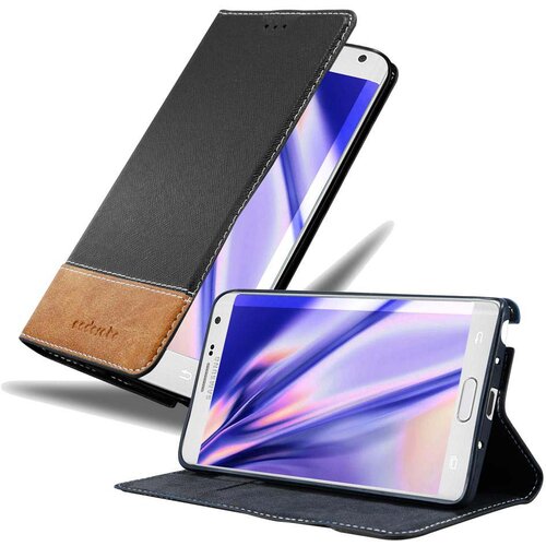 Cadorabo Case, združljiv s Samsungom v črno rjavi barvi - za&amp;scaron;čitni pokrov z magnetnim zapiranjem, stoječo funkcijo in režo za kartico, (20588337) Slike