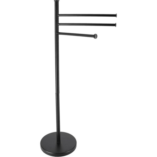 Tendance stalak za ručnik sa 3 prečke, metal, crni Cijene