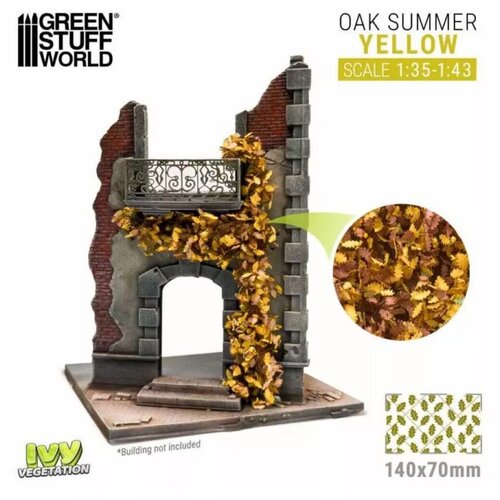 Green Stuff World ivy sheets - oak autumm 1:35/1:43 yellow Cene
