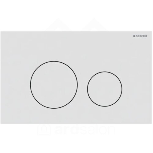 Geberit Sigma40 Round Tipka za dvokoličinsku tehniku ispiranja bela mat easy-to-clean 115.628.JT.1 Cene