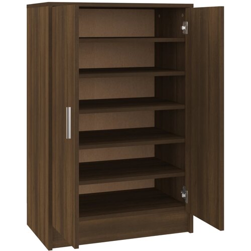 Maison Chic Omarica za obutev - Kopa za čevlje rjav hrast 60x35x92 cm konstruiran les, (21776319) Slike