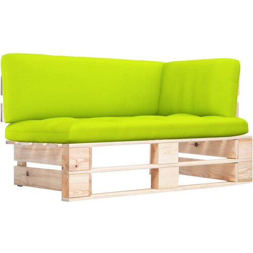 The Living Store Vrtni kotni kavč iz palet impregnirana borovina - Kotni Kavč Iz Palet, (21470757) Slike