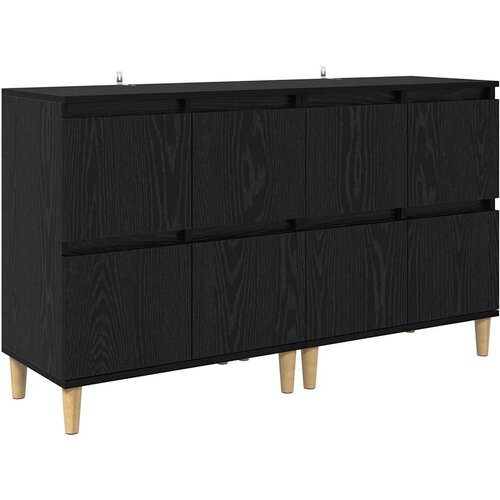  Komode 2 kom. Crni hrast 60 x 35 x 70 cm Konstruirano drvo Slike