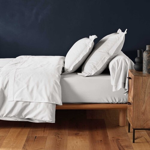 Douceur d int&amp;eacute;rieur Bela napenjalna bombažna rjuha 90x190 cm Lina &amp;ndash; Slike