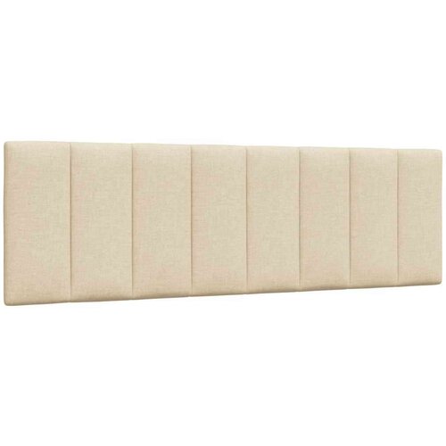VidaXL krevet s madracem krem 160x200 cm od tkanine Slike