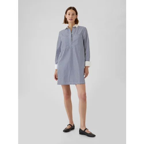 GAP Striped shirt mini dress - Women's