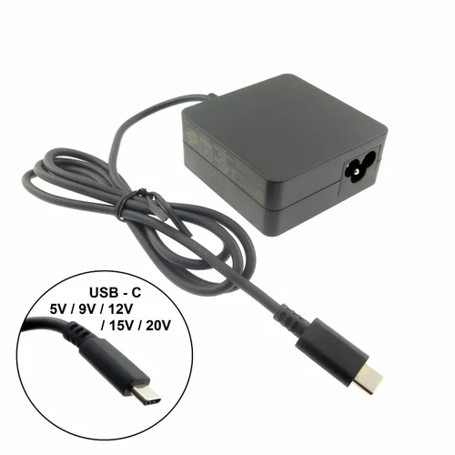 FSP USB-C 65W 065-A1BR3, 9NA0658207 za ASUS, ACER, APPLE, DELL, LENOVO, HP, Samsung polnilec za prenosnik, (20527717)