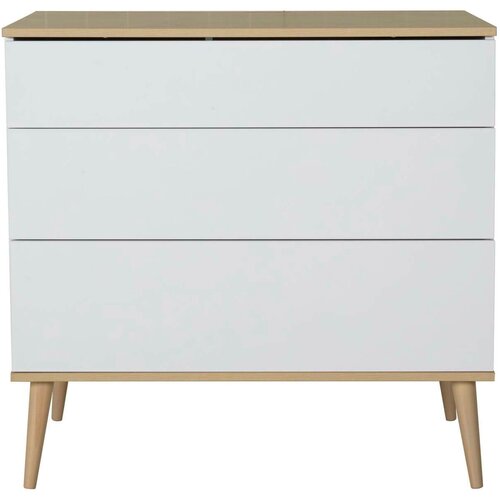 Qu-ax komoda flow white & oak Cene