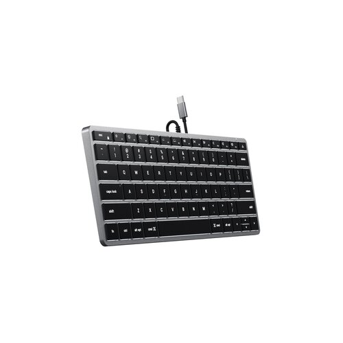 Satechi Žična tipkovnica Slim W1 USB-C BACKLIT, ZDA, vesoljsko siva Slike