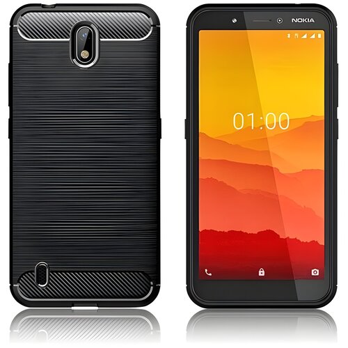 IZMAEL.eu Ohišje Carbon Shield TPU za Nokia C1 - Črna Cene