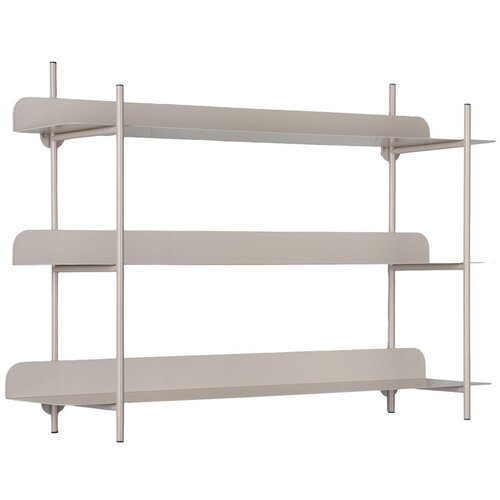 PT LIVING Siva večnivojska kovinska polica 60 cm Riqueza Tres &amp;ndash; Slike