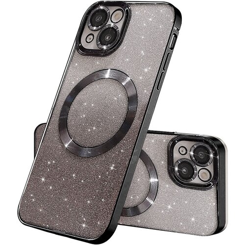 Electroplated magsafe maskica za iphone 14 crna Cene