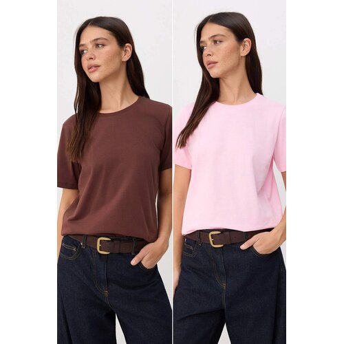 TRENDYOLMILLA Ženski set majici TWOSS20TS0141, Vi&scaron;ebojni Cene