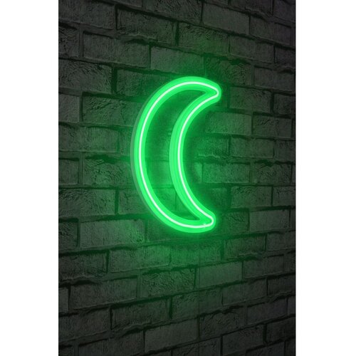 Wallity Dekorativna LED rasveta Crescent, 26x37x2cm, Zelena Cene