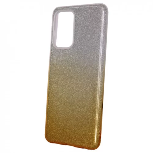 Onasi Silikonski ovitek z bleščicami Bling 2v1 za Samsung Galaxy A23 - srebrno zlat