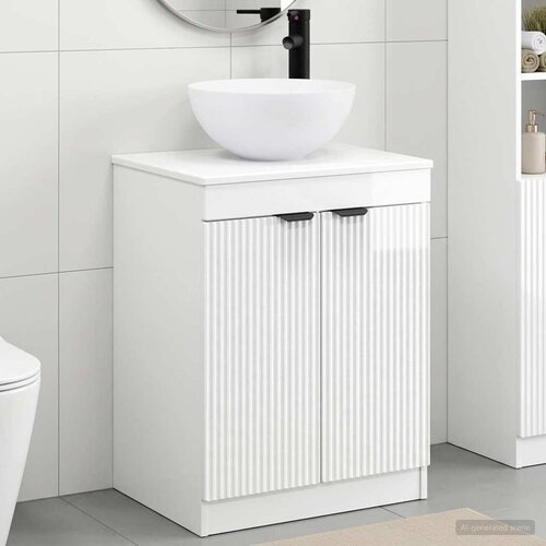  Set namje&scaron;taja za kupaonicu Bijela visokog sjaja 54 x 41 x 70 cm Cijene