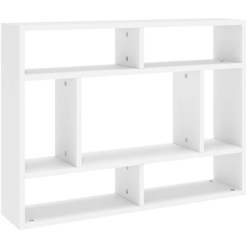 Maison Chic Stenska polica - Viseča Polica bela 75x16x55 cm inženirski les, (21793922) Slike