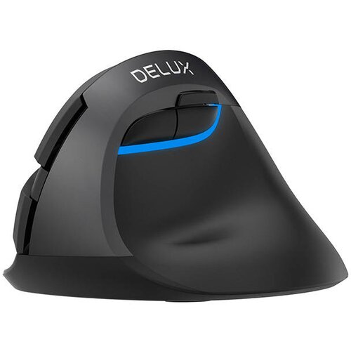  Ergonomska vertikalna brezžična miška rgb 2400DPI črna Cene