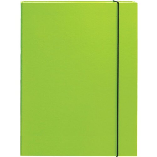 Optima Mapa kartonska s gumicom lak A4/3 cm zelena 22492 Slike